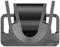 Image of a black plastic component with a U-shaped design and lateral openings, possibly a technical part.