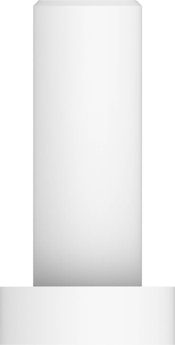 White column with a round base, minimally designed.