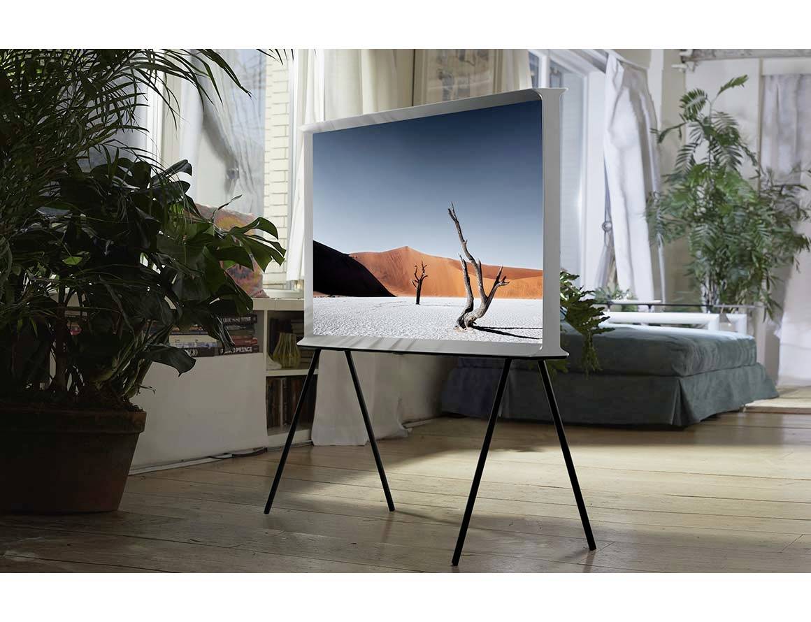 Samsung GQ43LS01 QLED TV 108 cm 43 inch EEC A (A+++ – D) DVB-T2, DVB-C, DVB-S, UHD, Smart TV, Wi-Fi, PVR ready, CI+ Light blue