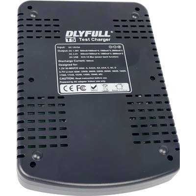 Dlyfull T5 Charger for cylindrical cells NiCd, NiMH, Li-ion AAA , AA , C, D, 10440, 10500, 12500, 12650, 13500, 13650, 1-3