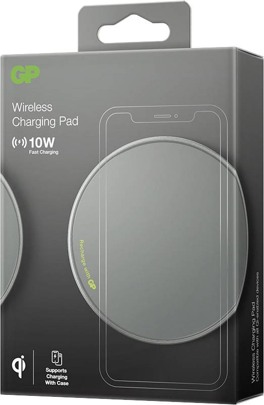 GP Wireless charger GPWGQP0AGYUSB729 GPWGQP0AGYUSB729 Outputs Inductive charging standard Dark grey-6