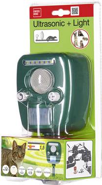 Swissinno Solar PRO Animal repeller Working principle Multi-frequency Operating range 100 m² 1 pc(s)