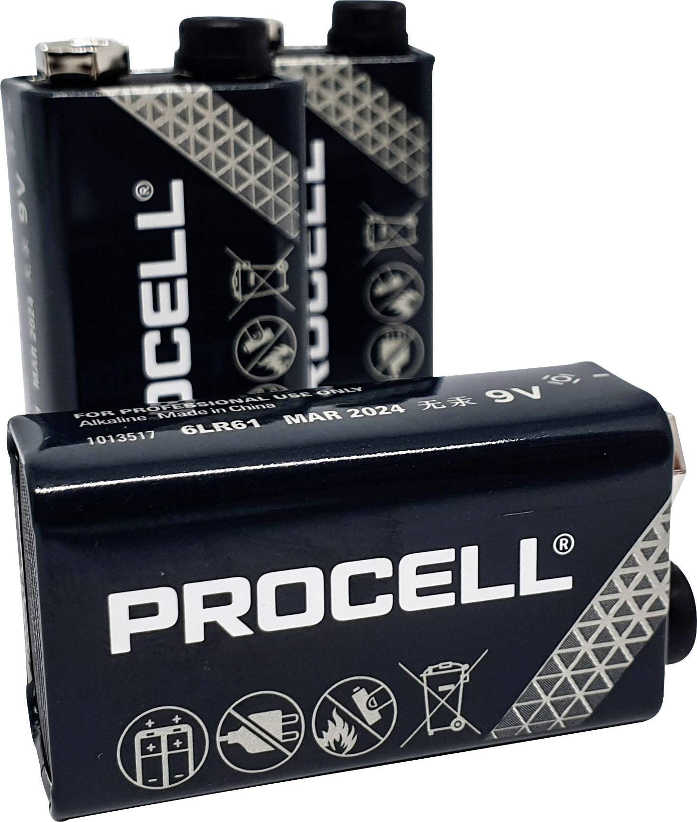 Duracell Procell Industrial 9 V / PP3 battery Alkalimanganese 9 V 10