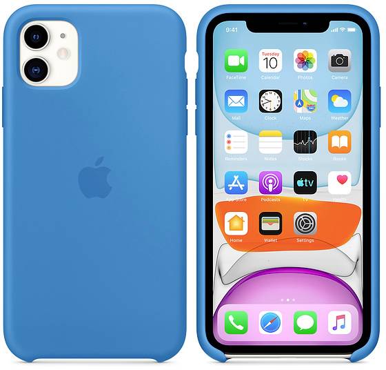 Apple Iphone 11 Silicone Case Silikon Case Apple Iphone 11 Surf Blue Conrad Com