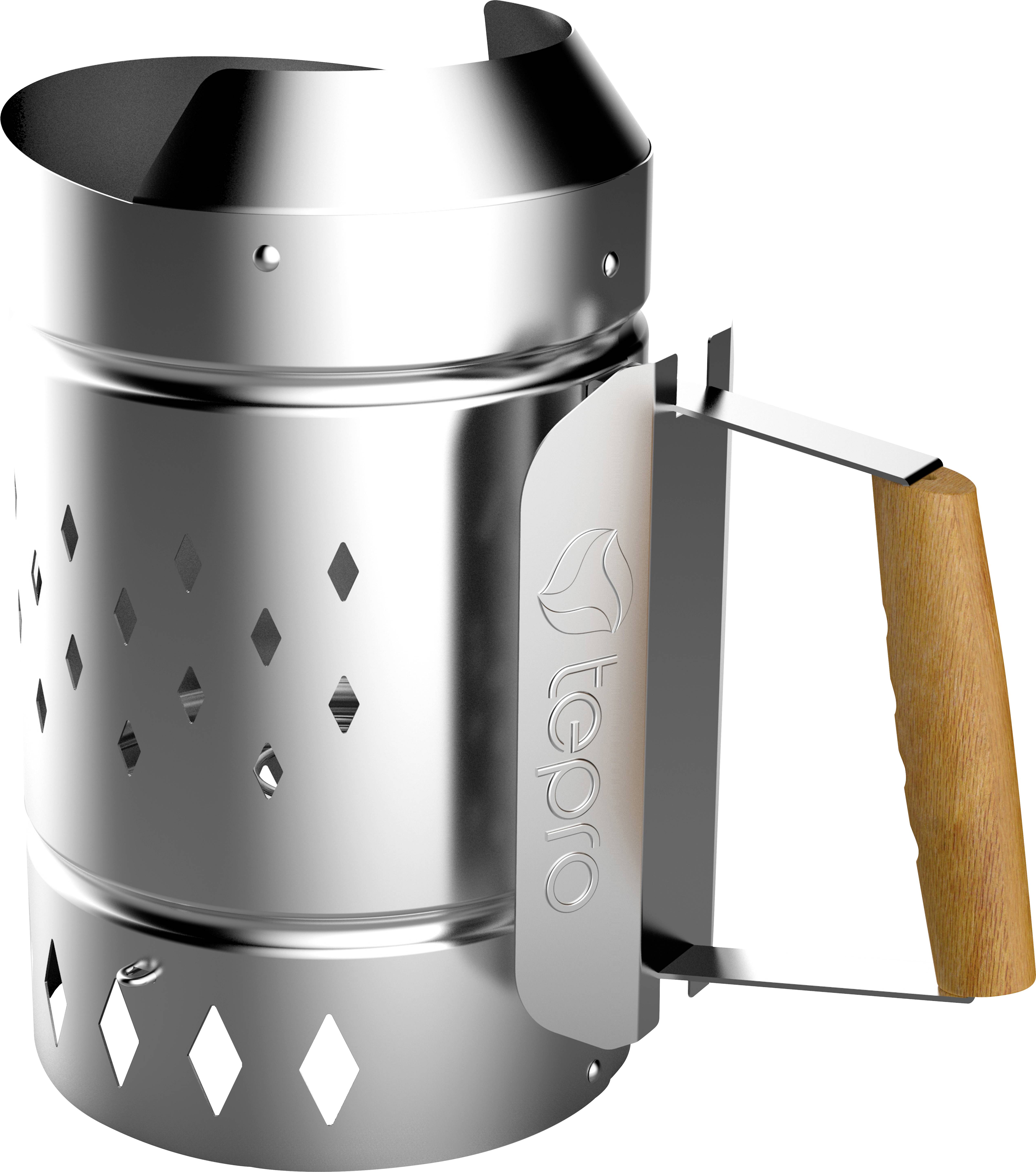Image of tepro Garten Chimney starter Silver, Brown