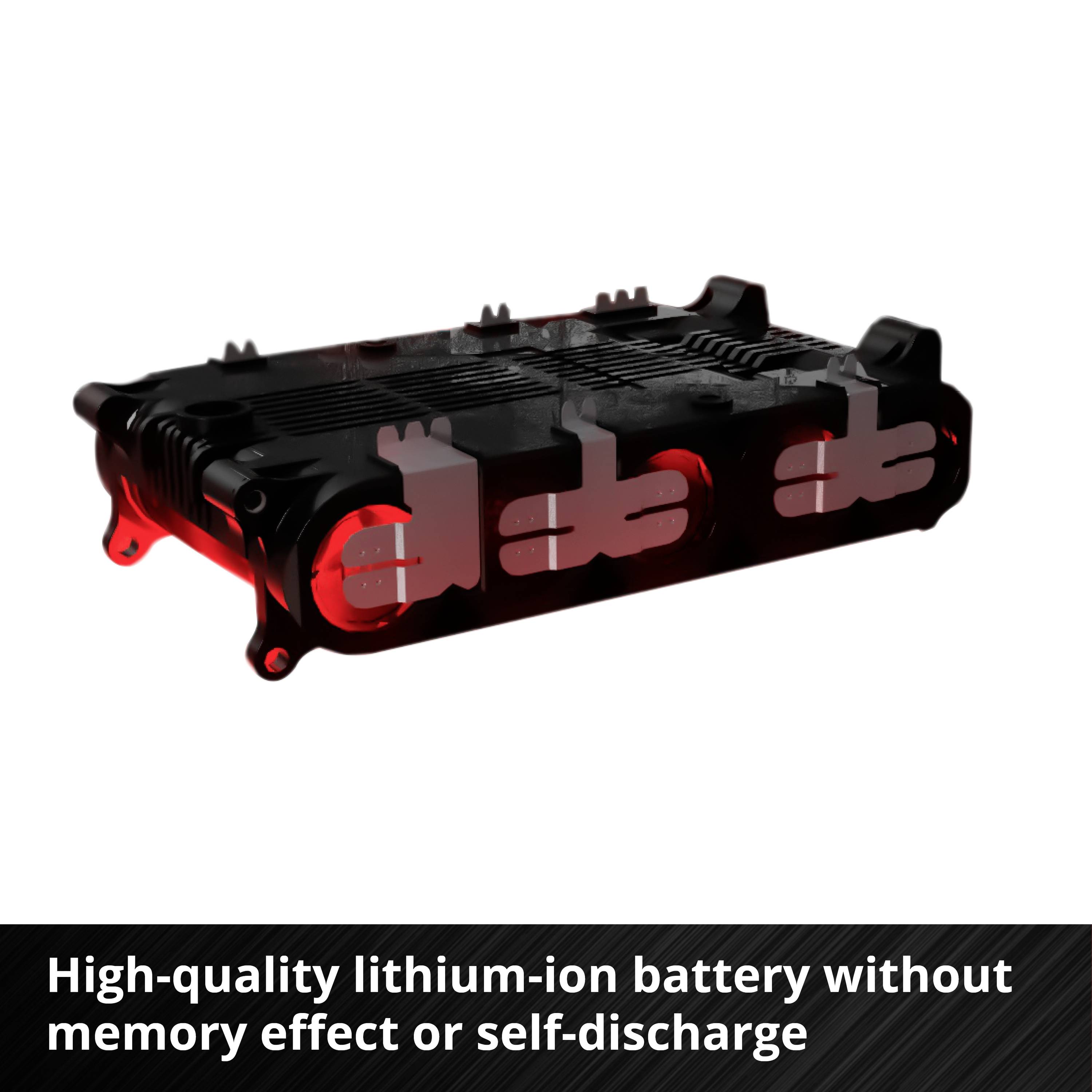 High-quality lithium-ion battery with no memory effect and no self-discharge.