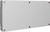 Rectangular grey metal plate with screws at the corners.
