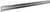 A long, perforated metal profile, likely for construction or installation purposes, with square and rectangular holes.