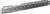 Metal channel with perforations and slots, used for fastening or mounting in industrial applications.