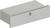 A grey, rectangular metal enclosure with a lock centrally positioned at the front. It appears to be designed for secure storage.