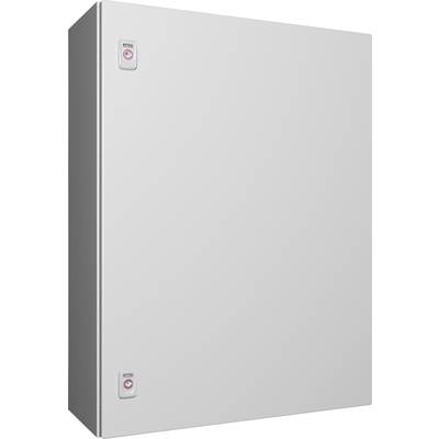 Grey metal box with two visible fixing screws on the left side.
