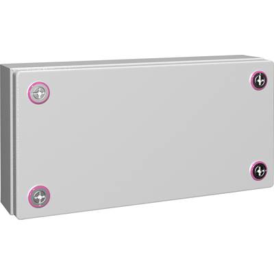 Rectangular grey box, presumably an electrical enclosure, with four visible screws at the corners.