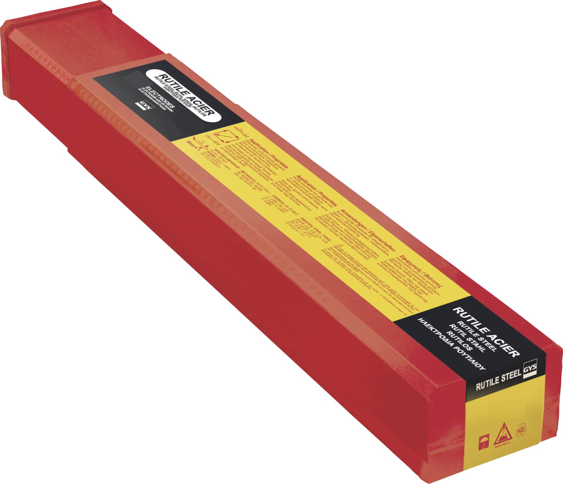 GYS Rutil E6013 - Ø 2,5 mm Welding electrods 75 pc(s) (Ø x L) 2.5 mm x 350 mm 60 - 100 A