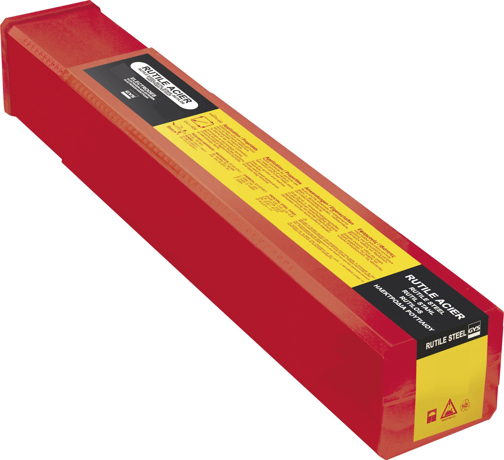 GYS Rutil E6013 - Ø 3,25 mm Welding electrods 175 pc(s) (Ø x L) 3.2 mm x 350 mm 80 - 130 A