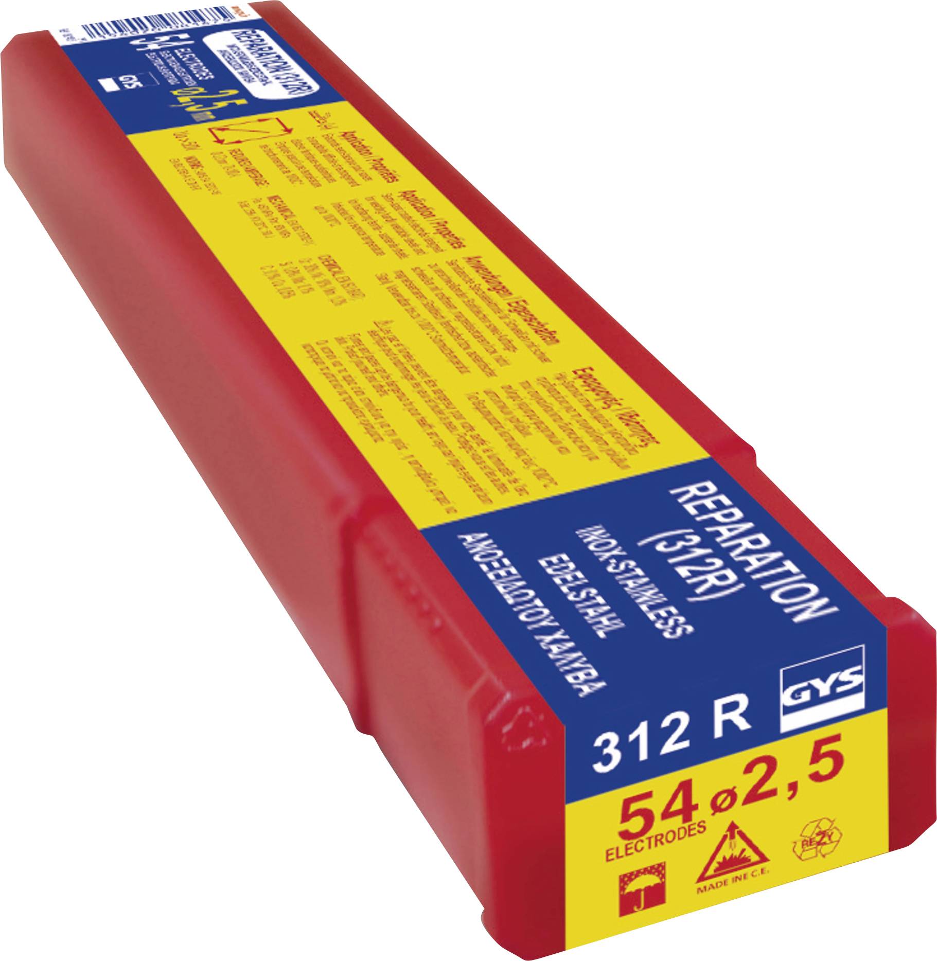 GYS 312 R Welding electrods 54 pc(s) (Ø x L) 2.5 mm x 300 mm