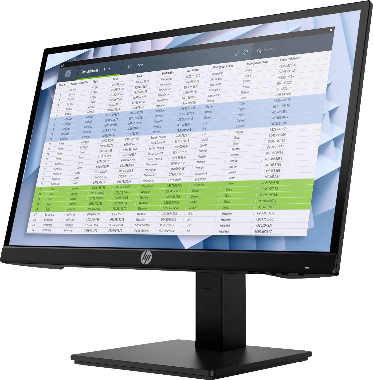 HP P22h G4 LED EEC E (A - G) 54.6 cm (21.5 inch) 1920 x 1080 p 16:9 5 ms DisplayPort, HDMI™, VGA IPS LED-2