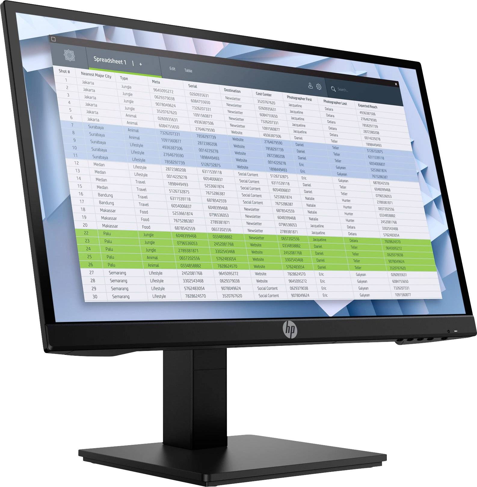 HP P22h G4 LED EEC E (A - G) 54.6 cm (21.5 inch) 1920 x 1080 p 16:9 5 ms DisplayPort, HDMI™, VGA IPS LED-5