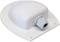 A white roof cable entry holder with a seamless design and mounting holes, suitable for waterproof cable glands.