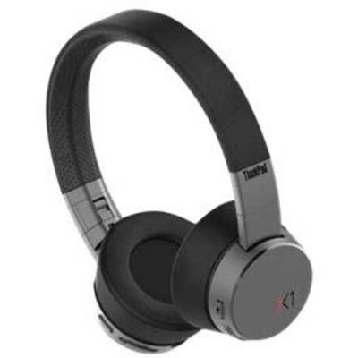 Lenovo ThinkPad X1 Over-ear headset Bluetooth® (1075101) Black, Iron grey Microphone noise cancelling Volume control, Mi-0