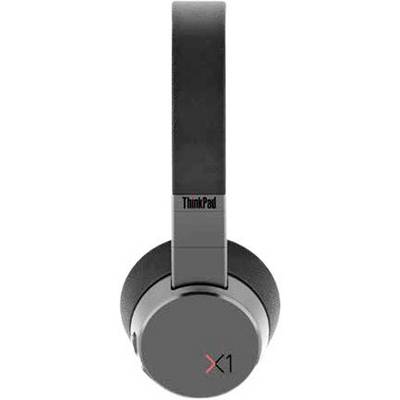 Lenovo ThinkPad X1 Over-ear headset Bluetooth® (1075101) Black, Iron grey Microphone noise cancelling Volume control, Mi-1