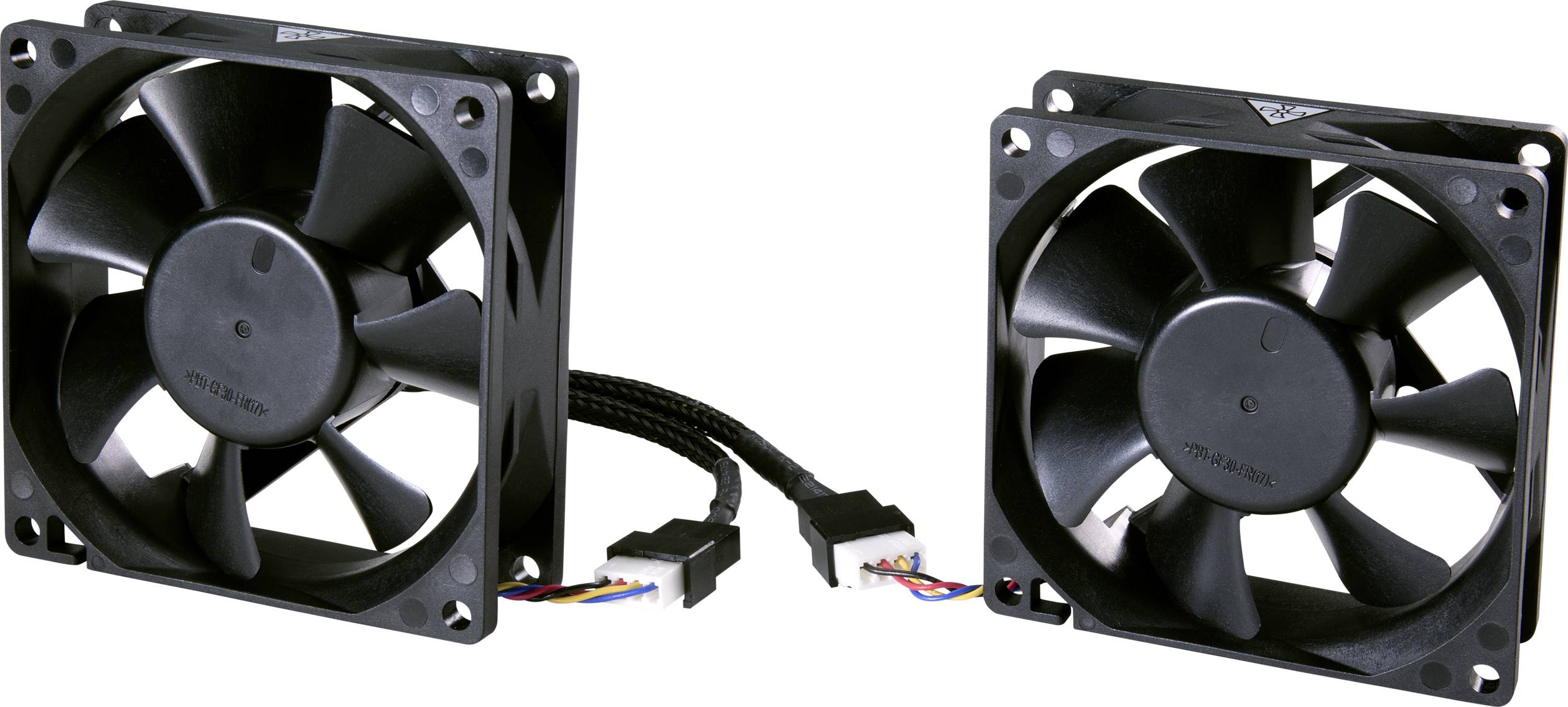 PC fan Cable [1x PC fan plug 3pin 2x PC fan socket 4pin] 0.15 m Black Renkforce