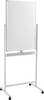SpeaKa Professional Whiteboard SP-WB-309 (W x H) 600 mm x 900 mm White Portrait orientation, Usable on both sides, Incl. casters, Incl. tray