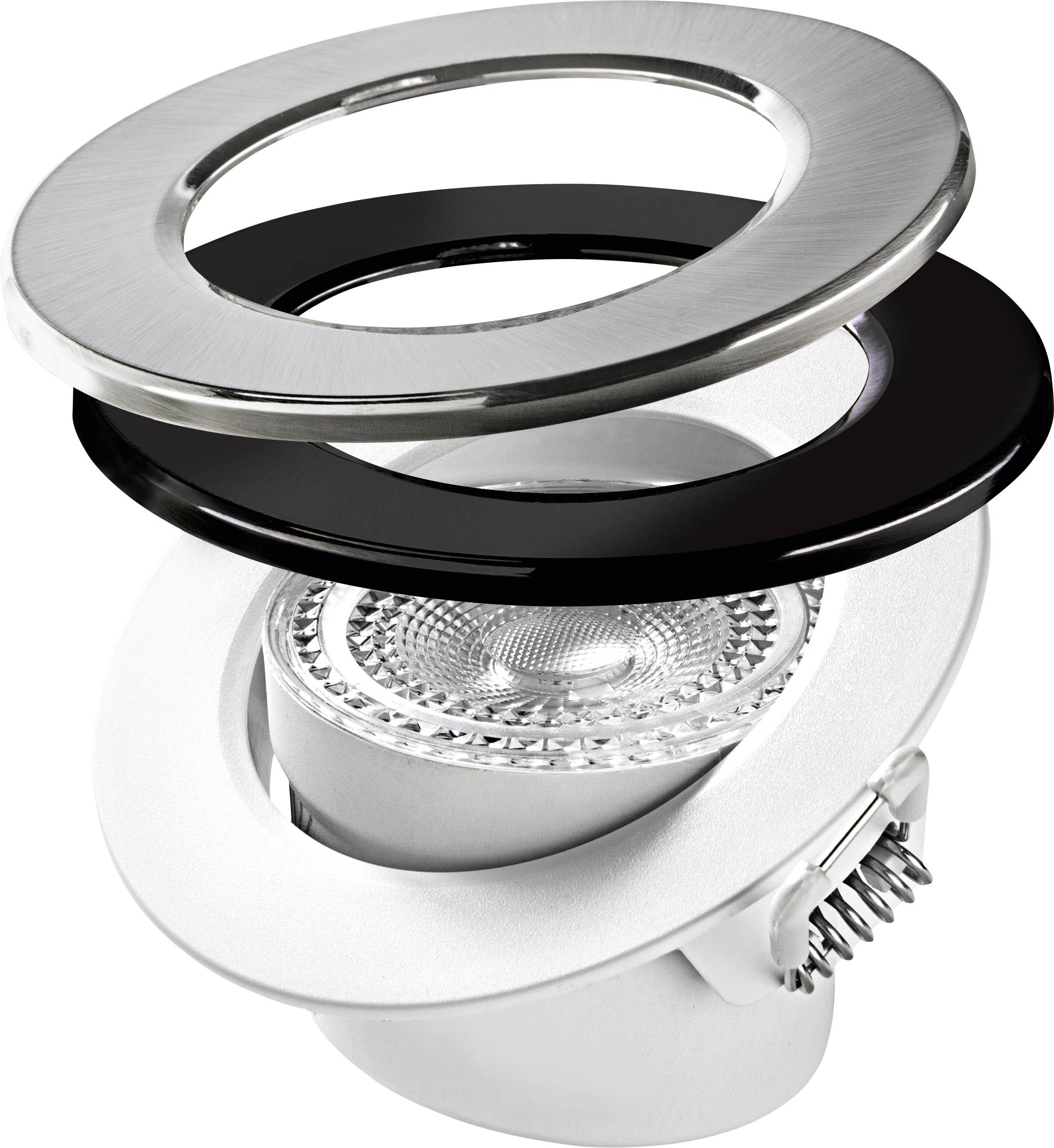 Heitronic 500593 DL7002 LED recessed light LED (monochrome) Built-in LED 5.5 W White