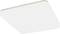 A square, flat ceiling light in a modern style with rounded corners, emitting uniform light.
