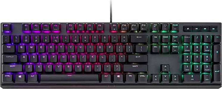 Cooler Master MasterKeys MK750 USB gaming keyboard, Mechanical gaming keyboard Switch: brown German, QWERTZ Black