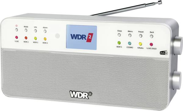 Dual WDR Kitchen radio DAB+, FM Bluetooth, AUX White