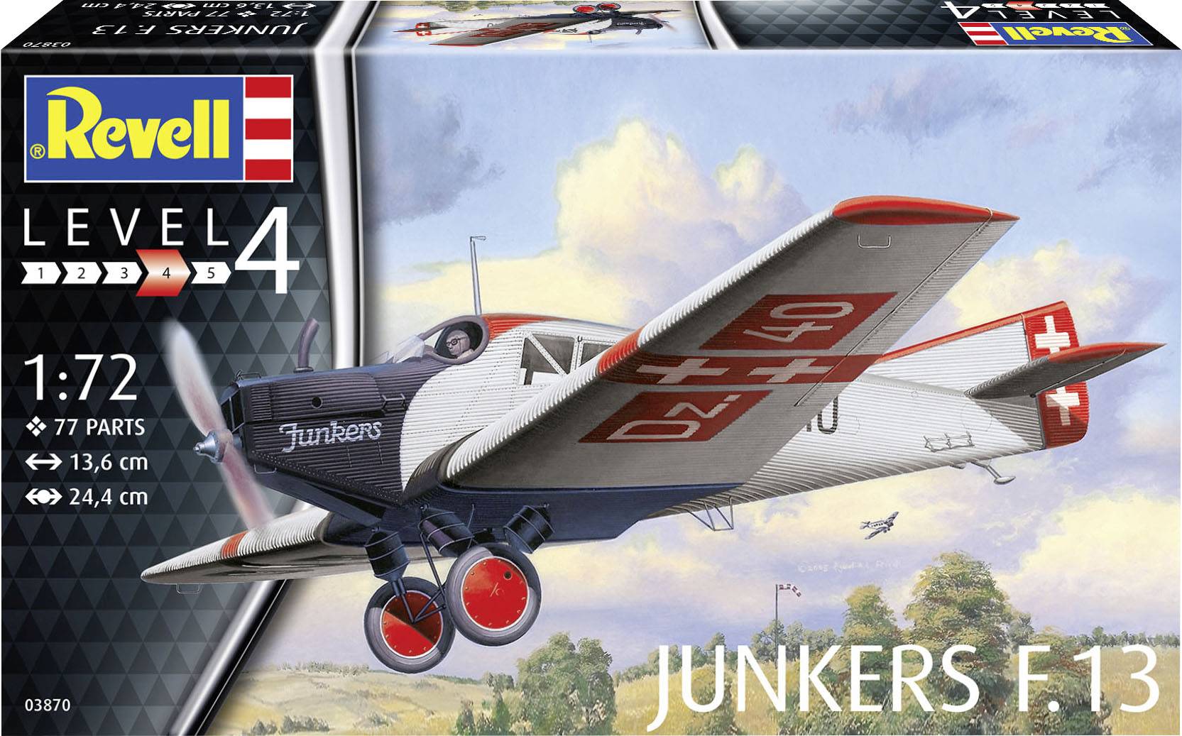 Revell 03870 Junkers F.13 Model aircraft assembly kit 1:72-1