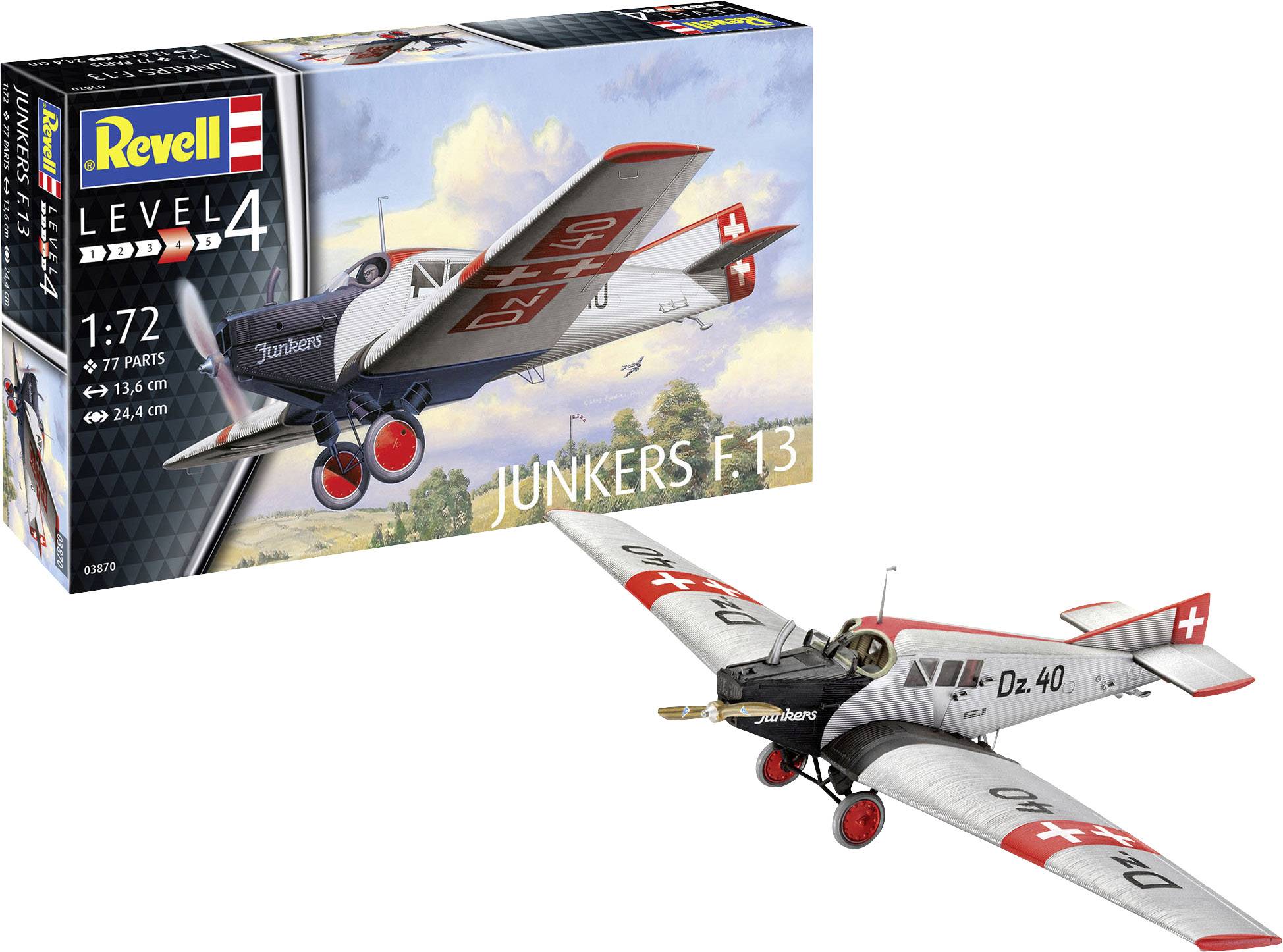 Revell 03870 Junkers F.13 Model aircraft assembly kit 1:72-11