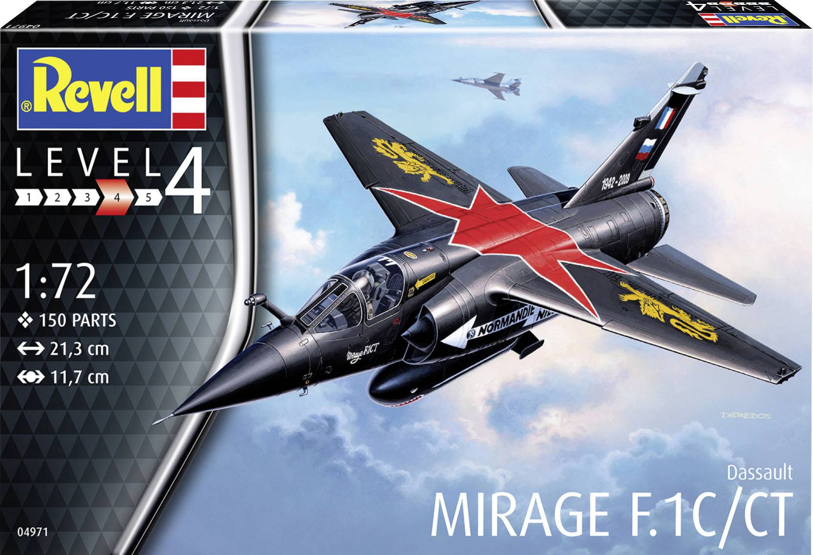 Revell 04971 Dassault Mirage F-1C/CT Model aircraft assembly kit 1:72-1