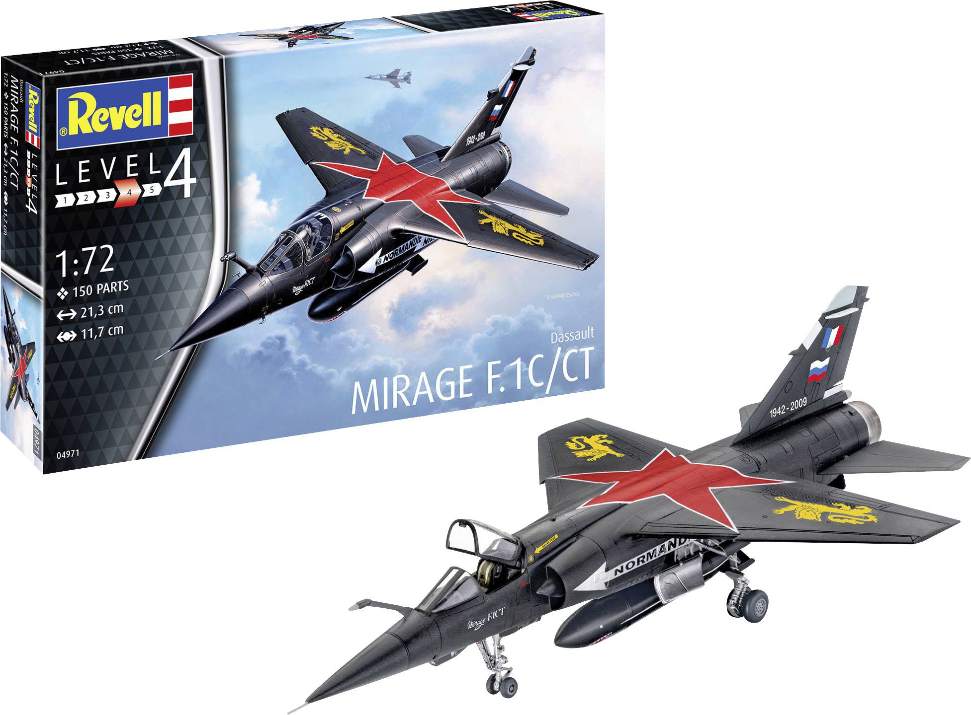Revell 04971 Dassault Mirage F-1C/CT Model aircraft assembly kit 1:72-6