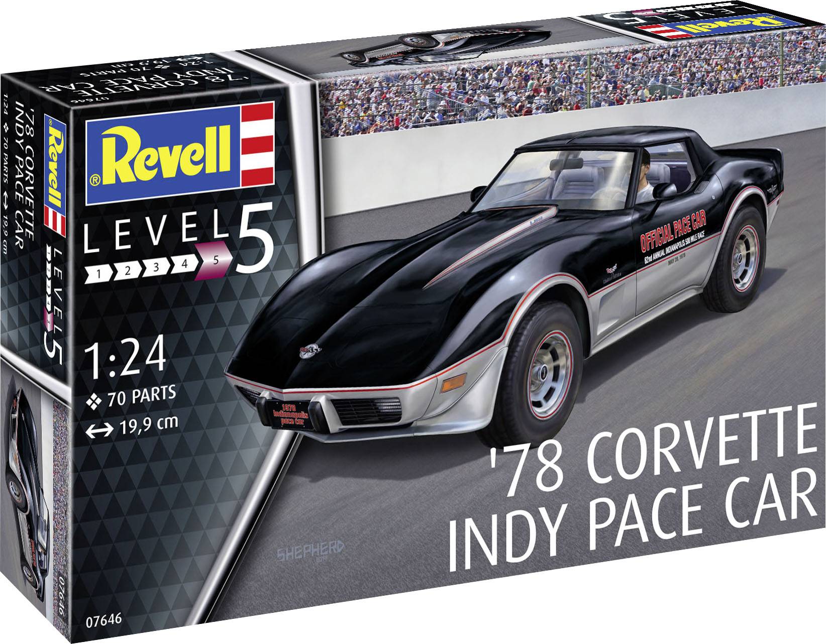 Revell 07646 '78 Corvette Indy Pace Car Model car assembly kit 1:24-1