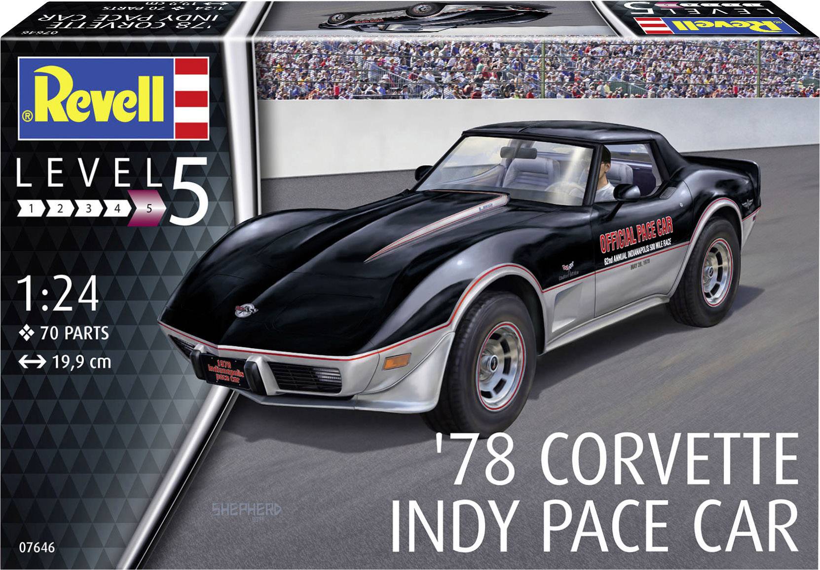 Revell 07646 '78 Corvette Indy Pace Car Model car assembly kit 1:24-8