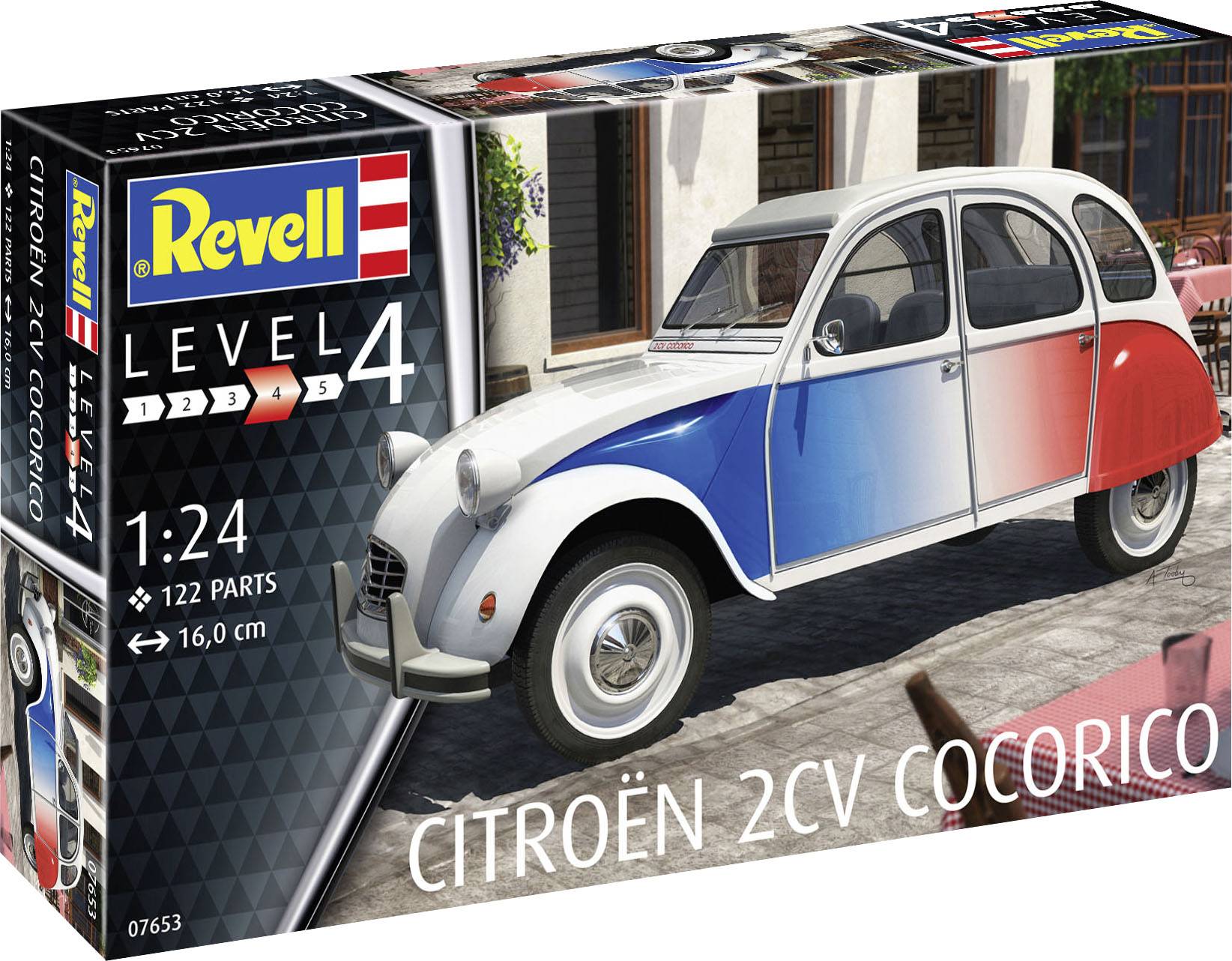 Revell 07653 Citroën 2 CV Cocorico Model car assembly kit 1:24-2