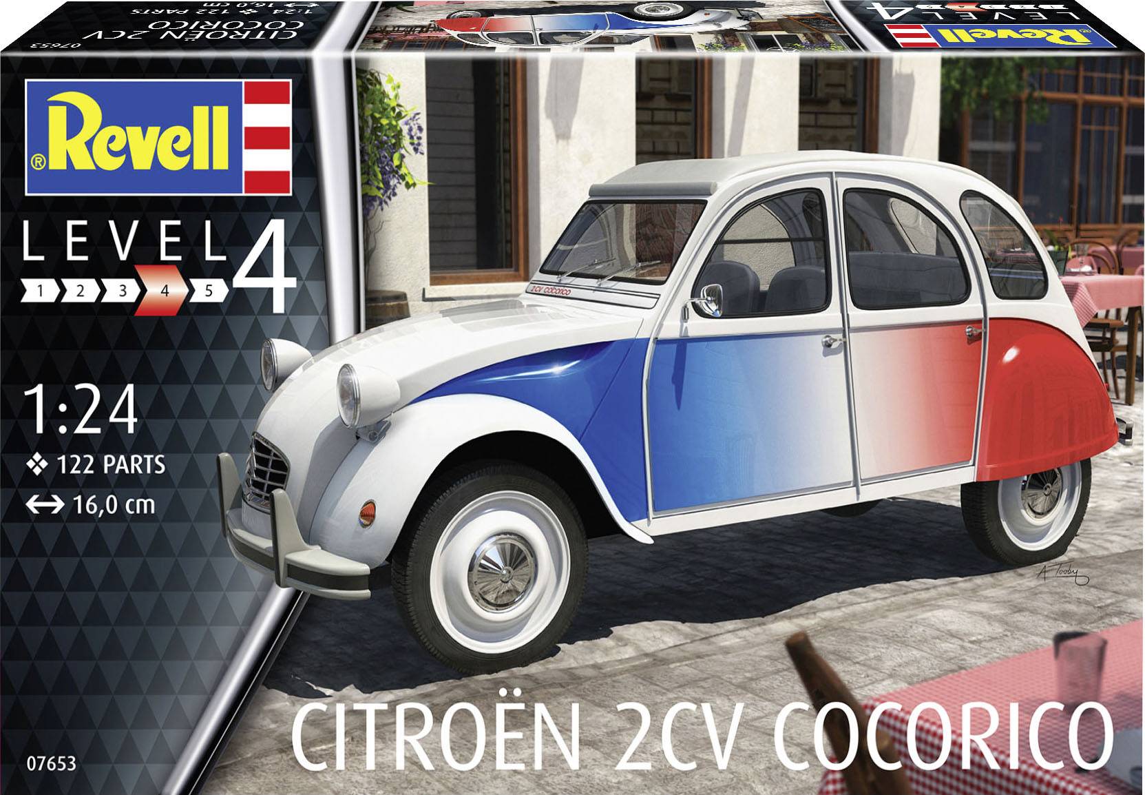 Revell 07653 Citroën 2 CV Cocorico Model car assembly kit 1:24-4