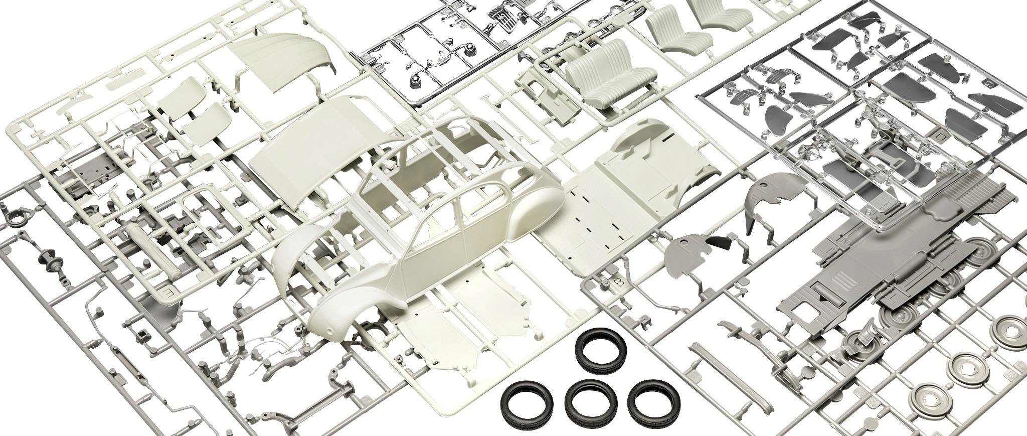 Revell 07653 Citroën 2 CV Cocorico Model car assembly kit 1:24-11