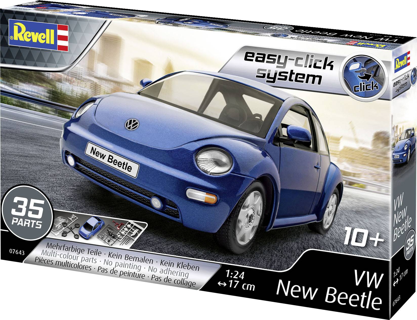 Revell 07643 VW New Beetle Model car assembly kit 1:24-2