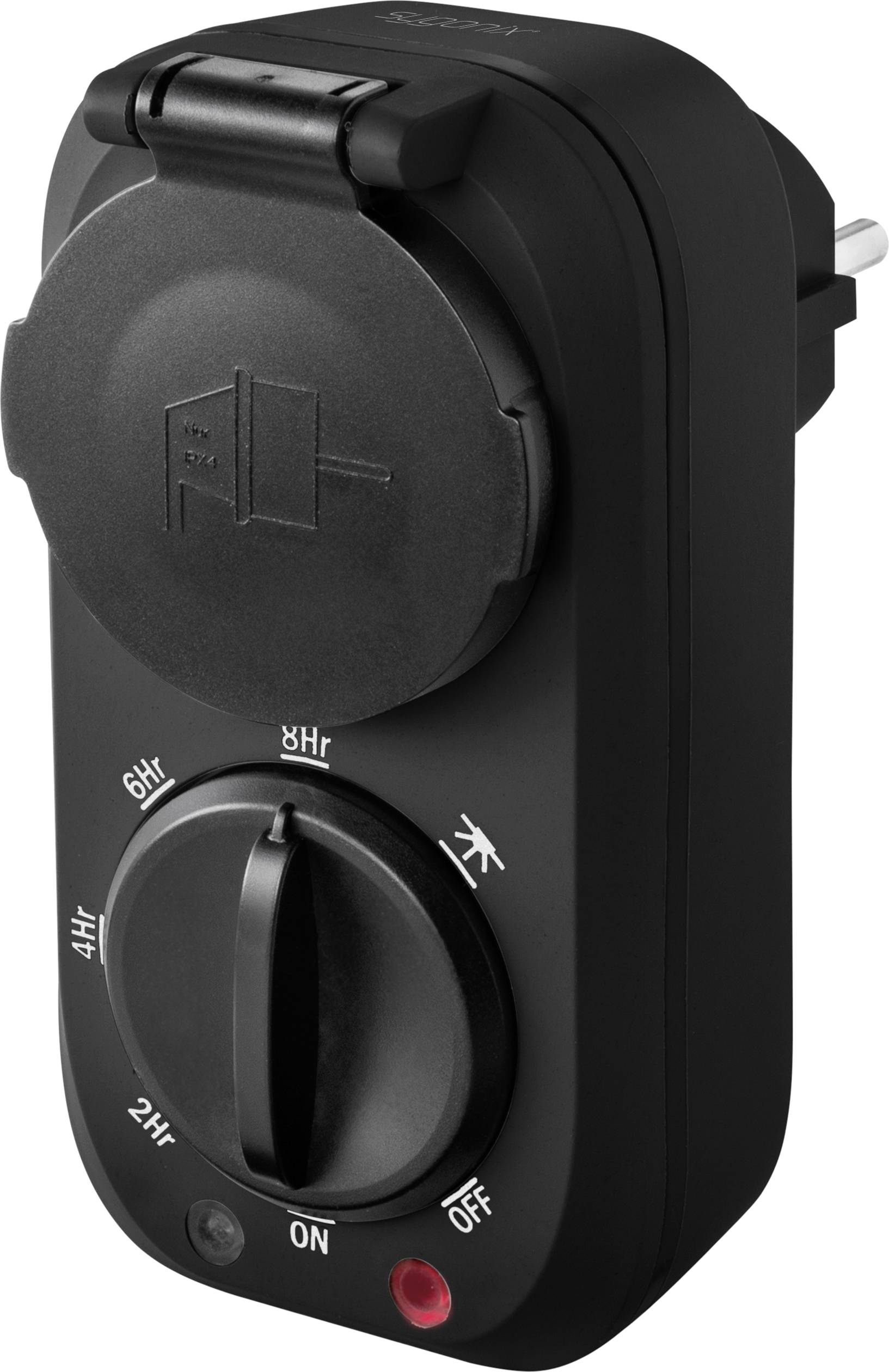 Sygonix SY-4504972 Timer/power strip analogue 24h mode 3680 W IP44 Count-down mode, ON/OFF function, Twilight switch-0