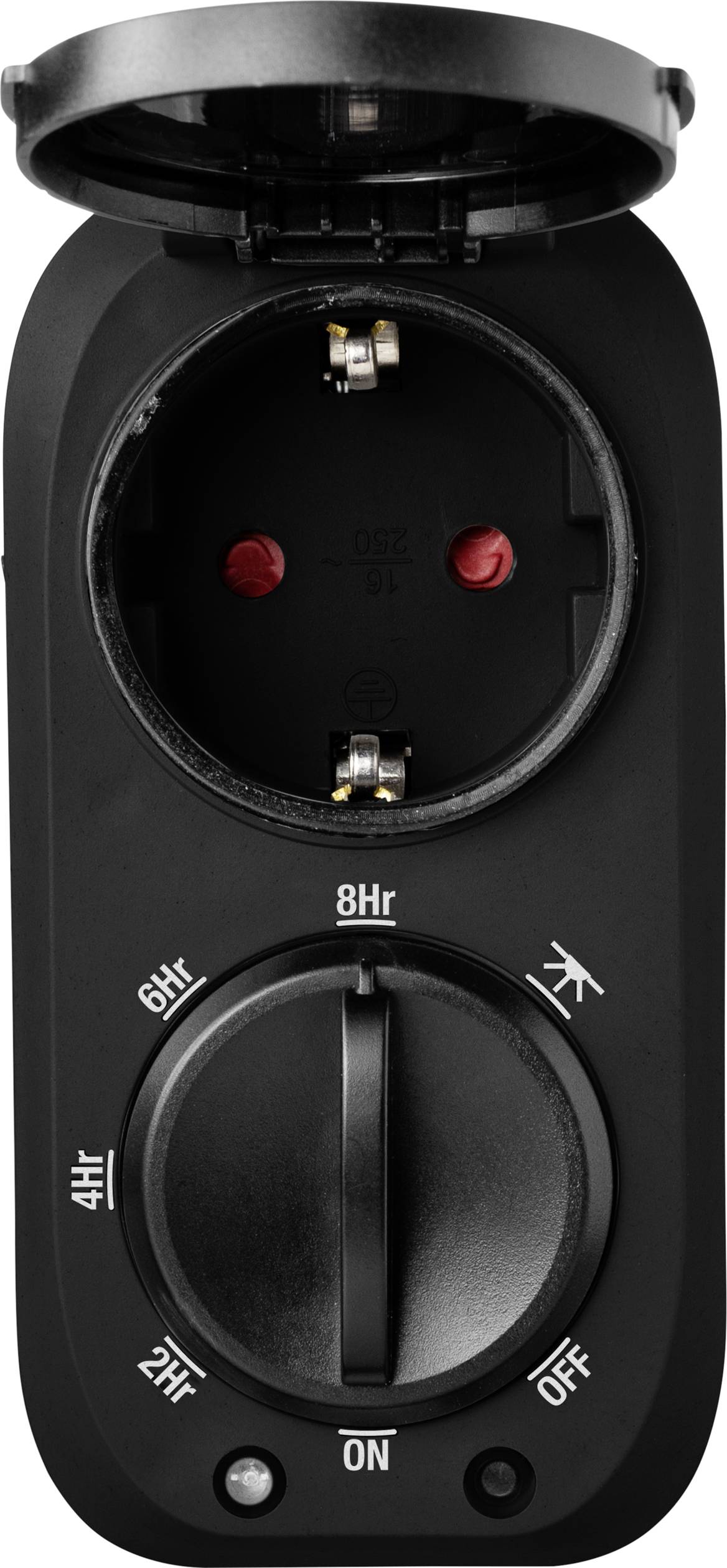 Sygonix SY-4504972 Timer/power strip analogue 24h mode 3680 W IP44 Count-down mode, ON/OFF function, Twilight switch-3