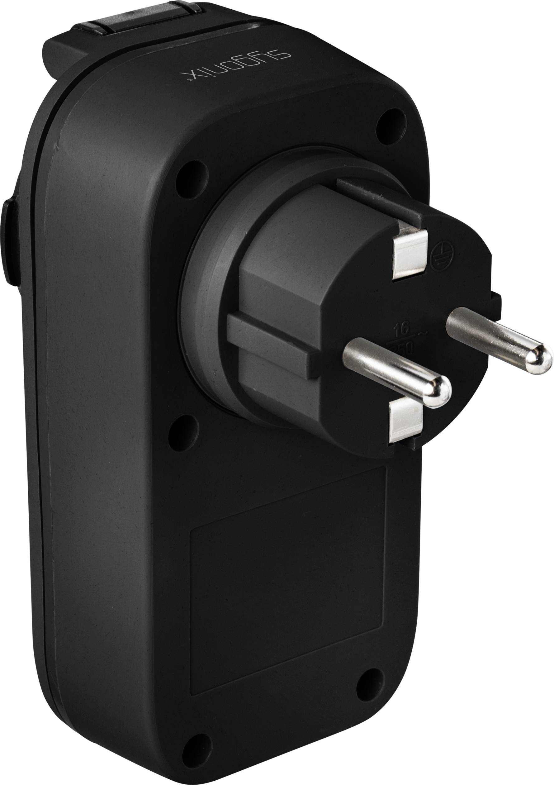 Sygonix SY-4504972 Timer/power strip analogue 24h mode 3680 W IP44 Count-down mode, ON/OFF function, Twilight switch-4