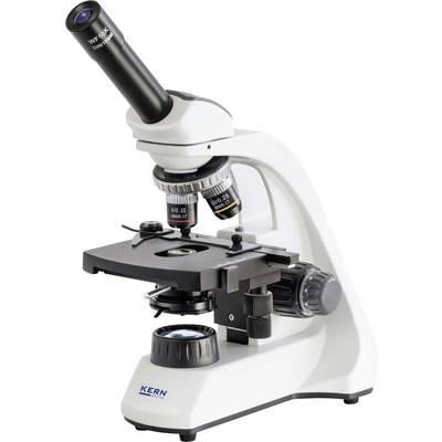 Microscope with multiple objectives, suitable for scientific laboratories for magnification and analysis of samples.