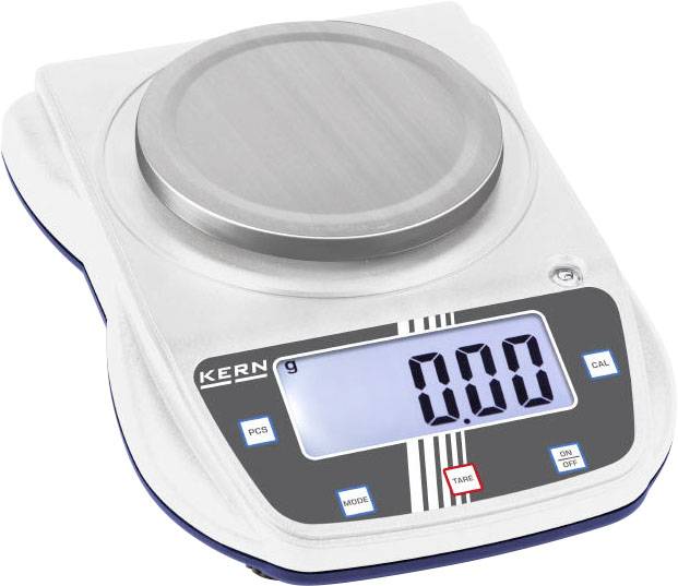 Kern EHA 500-2 Precision scales Weight range 500 g Readability 0.01 g battery-powered, via PSU Multicolour