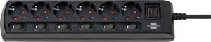 Brennenstuhl 1153110116 Power strip (+ switch) 6x Black PG connector 1 pc(s)