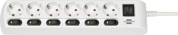 Brennenstuhl 1153110126 Power strip (+ switch) White PG connector 1 pc(s)