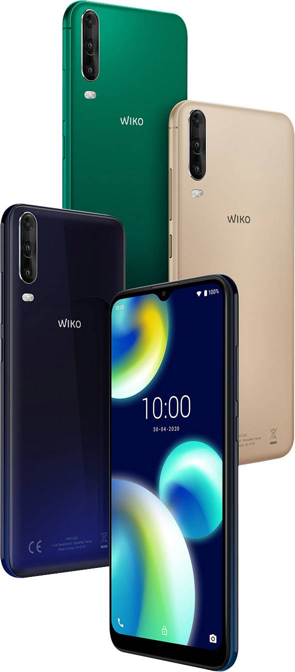 Wiko View4 Lite Dual Sim Smartphone 32 Gb 6 52 Inch 16 6 Cm Dual Sim Android 10 Green Conrad Com