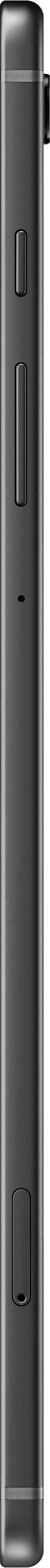 Sleek black smartphone shown from the side, highlighting its slim design and the positioning of the side buttons.
