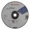 Bosch grinding disc, suitable for metalworking. Diameter: 125 mm, thickness: 3 mm. Model number and details on label.
